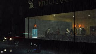 Nighthawks Diner: Horror Edition | Thunder and Rain | AMBIENCE