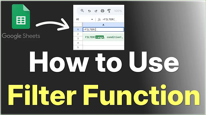 How to Use Filter Function in Google Sheets : Full Tutorial