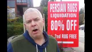 Luv-A-Rug advice on travelling Persian rug liquidation sales