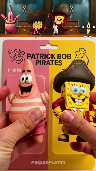 Unboxing Patrick & Sponge Bob Pink Panther X Chicken Banana #spongebob #incrediboxsprunki