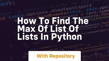 How to find the max of list of lists in python