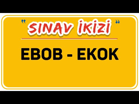 EBOB - EKOK / ŞENOL HOCA