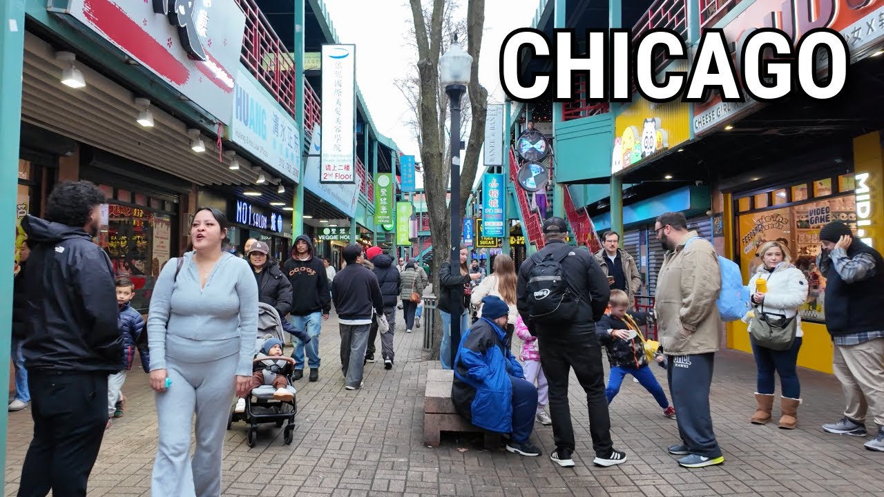 Chinatown In Chicago ✨ Holiday Season Walking Tour On Friday | December 26, 2025 | 4K 60fps Video