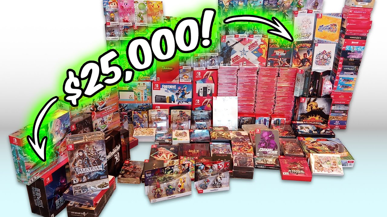 I paid $25,000 for his entire video game collection