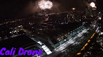 4th of July Fireworks from Drone (Downtown San Diego)