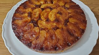 طريقة تحضير كيك التفاح بالقرفة المقلوب Best Upside-Down Apple Cinnamon Cake Recipe