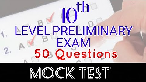MOCK TEST  || KERALA PSC PRELIMINARY EXAM || LGS || LDC || Tenth level
