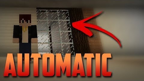 AUTOMATIC SLIDING DOOR Tutorial [Minecraft PE command blocks]