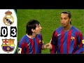 ملخص مباراة برشلونة وريال مدريد 3 0 أعظم مباراة لرونالدينهو في تاريخ الكلاسيكو