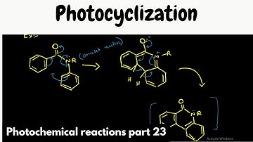 Mechanisms of cyclization reactions | Photochemistry part 23