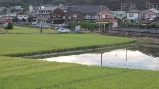 備前原駅を猛スピードで通過する快速ことぶき　　【JR津山線】