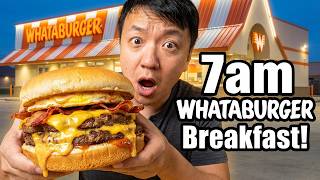 7am WHATABURGER BREAKFAST & Food Tour of Netflix's NEW "Netflix Bites" RESTAURANT in Dallas Texas!
