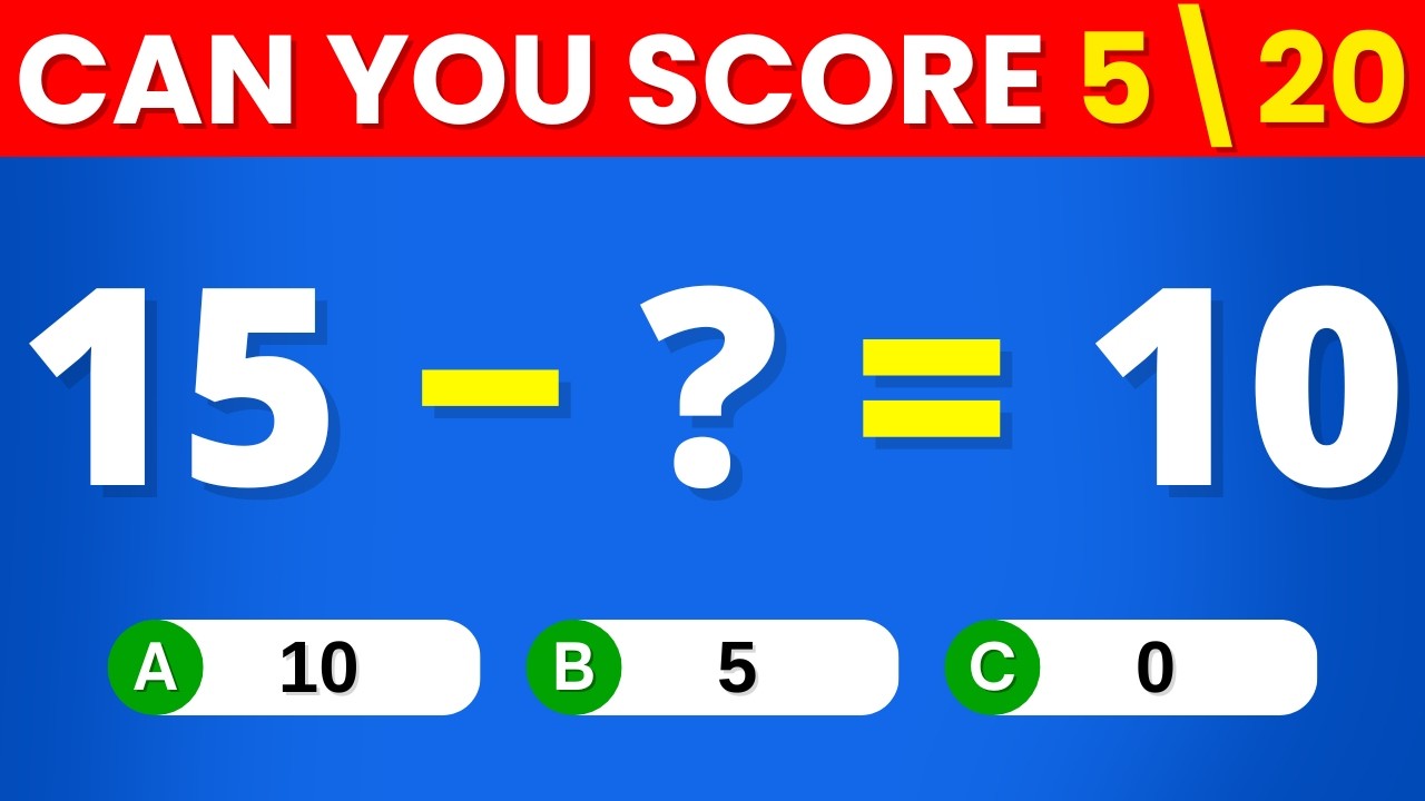 Can You Solve These Mind Bending Maths Questions? - Mathematics quiz ...