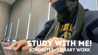 [40 MINUTES] 같이 공부하자! (STUDY WITH ME) - Library Essay Writing - Disney Ratatouille Music - Typing 📣