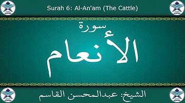 القرآن الكريم بصوت عبدالمحسن القاسم - سورة الأنعام