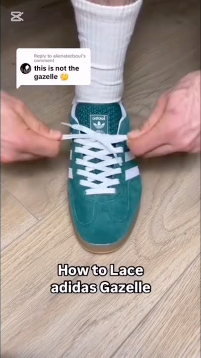 adidas gazelle lace up (Best Way) #lace #tutorial