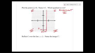 Quarter 1 HW 5 Translations and Reflections Video