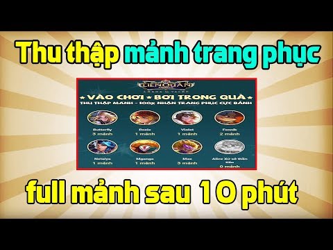 Liên quân mobile Hướng dẫn cách Thu thập mảnh trang phục nhận 8 trang phục FREE sinh nhật 2 tuổi LQM