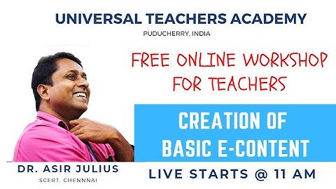 DAY - 1 CREATION OF BASIC E-CONTENT (ENGLISH VERSION)