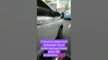 jl.prof dokter satrio macet padat merayap,harap pelankn kendaraan hati** selalu‼️‼️‼️