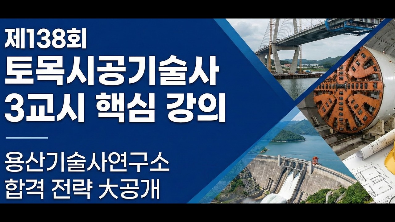 토목시공기술사 138회 3교시강의용산 기술사연구소 YK Park