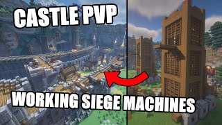 WE MADE A REAL CASTLE SIEGE IN MINECRAFT