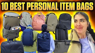 10 BEST PERSONAL ITEM BAGS FOR TRAVEL: Tested & Airline Check List!