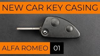 Alfa Romeo 01 - two buttons - car key casing