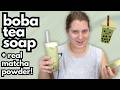 Watch Me Create Matcha Boba Tea Soap! with real Matcha!