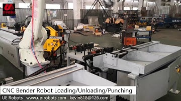 UE Robots 38CNC-3A-2S  Bender with Robot Loading/Unloading/Punching