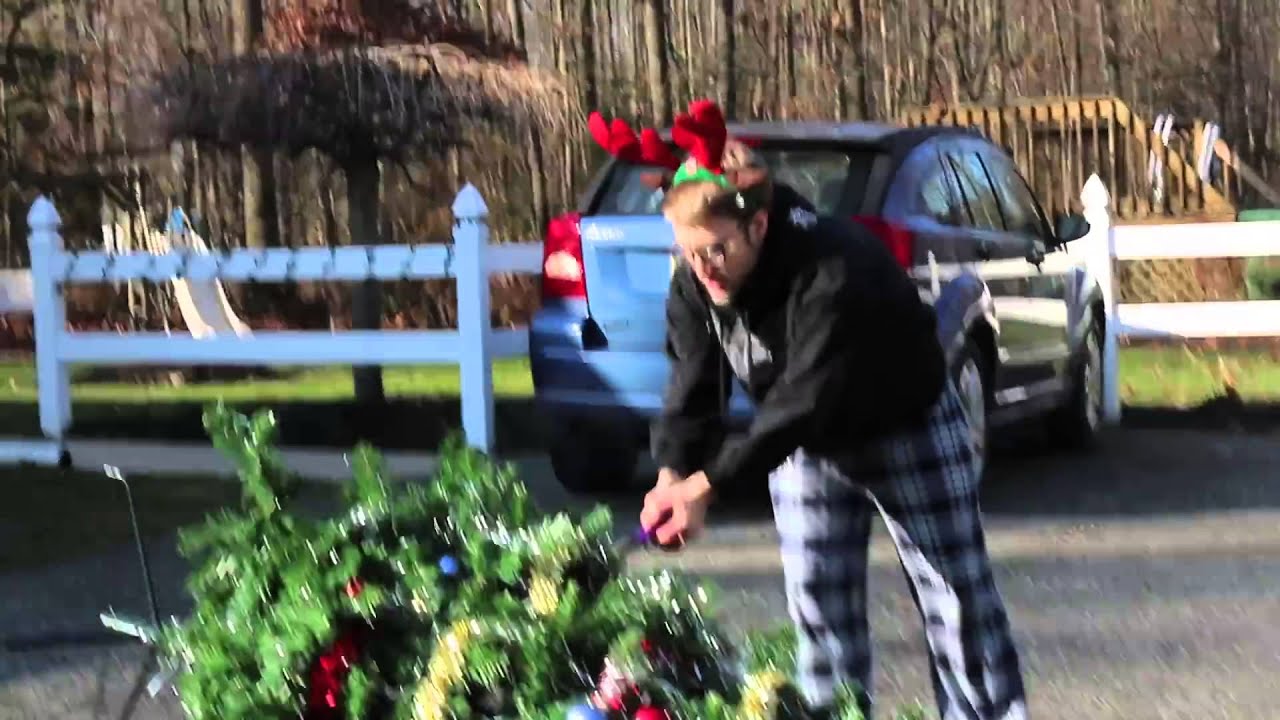 psycho kid torches christmas tree youtube psycho kid torches christmas tree