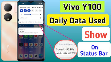 Vivo y100 Enable daily data Used | vivo y100 Enable Data Usage Notification Bar