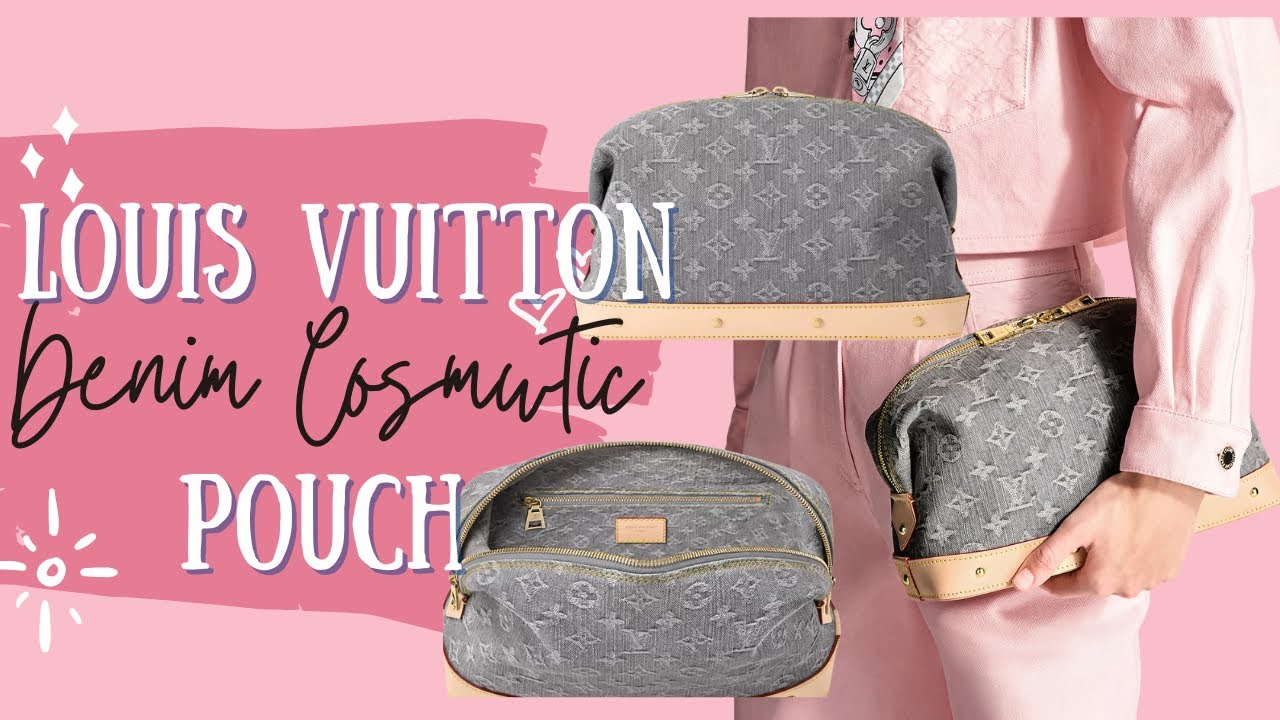 【カジュアルエレガンス /デニム】Louis Vuitton GMコスメポーチ New! Louis Vuitton Denim Collection | New Gray Denim