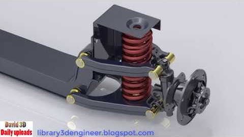 Automotive Suspension || Download free 3D cad models #100118