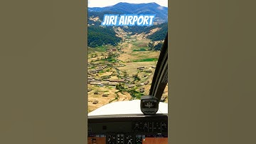 Beautiful Landing at Jiri Airport | Stunning Approach Over Jiri Town