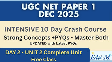 UGC NET Paper 1 | Day 2 | 10 Day Intensive Crash Course | Unit 2 Complete Research Aptitude | Tamil
