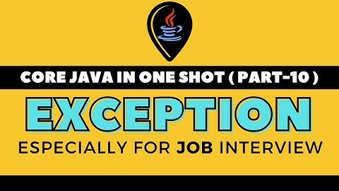 CORE JAVA IN ONE SHOT PART-10 | Exception Handling in Java in Hindi | Core Java Full Course in Hindi