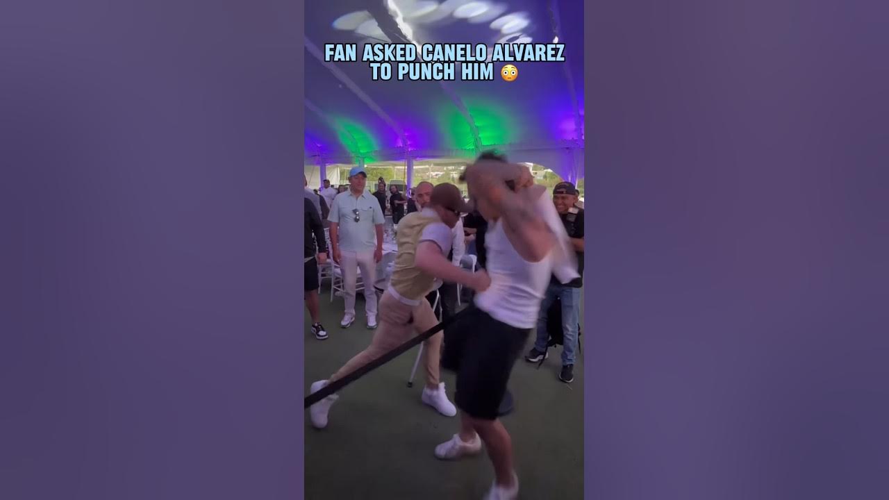 Canelo really gave this fan a body shot π (via naimdarrechi/IG) Canelo really gave this fan a body shot π (via naimdarrechi/IG)