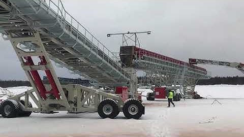 Telestack Mobile Stockpiling System in Heapleaching Application