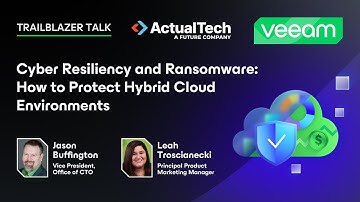 Cyber Resiliency and Ransomware: How to Protect Hybrid Cloud Environments | Trailblazer Talk