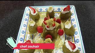 مفروكة الفستق الحلبي بالسميد اوفر كلفة وبدون مضيعة للوقت/حلويات عربية h Pistachio Semolina Mafroukeh