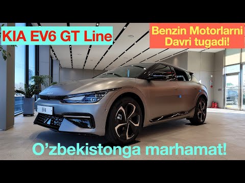 Kia EV 6 GT Line  577 ot kuchi va 510km masofa bir zaryad bn  Qanisan Tesla Y? O'zbekistonga taklif