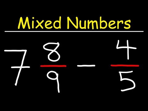Subtracting Mixed Numbers