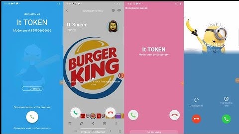 Incoming Calls Four Screen Outgoing Calling IPhone 13Pro Vs Samsung Galaxy A50 and Vs Xiaomi