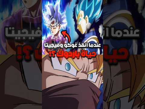 عندما انقذ غوكو وفيجيتا حياة باردوك