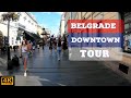 Belgrade City Downtown Walk | Beautiful People | 4k | ASMR | August 2021