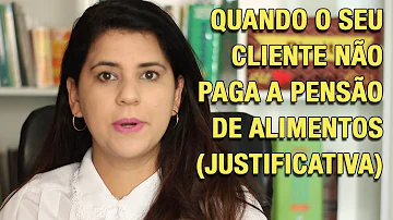 Como justificar o não pagamento de pensão alimentícia?