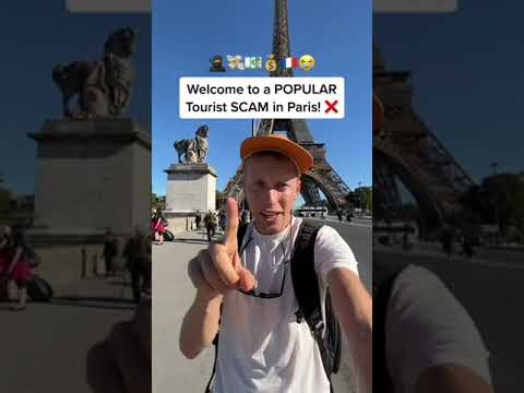 Exposing a POPULAR TOURIST SCAM in Paris, France! #shorts