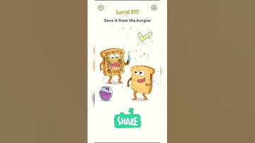 DOP 2 Gameplay Level 317 Save It From The Burglar Shorts Delete One Part Solution and Answer