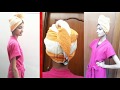 DIY- Turban Towel | Turban Hair Towel Wrap | Recycled towel